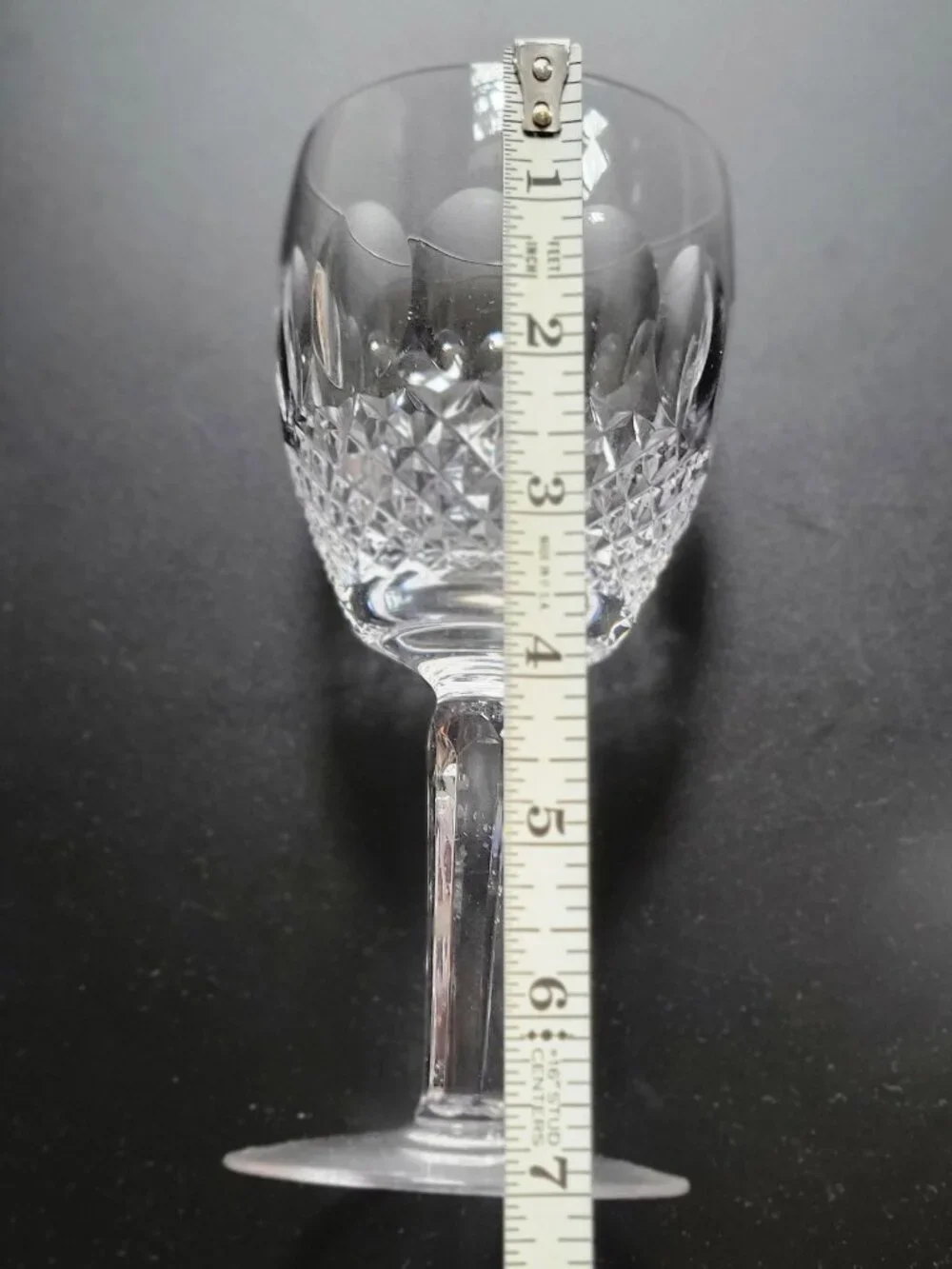 2 GORGEOUS WATERFORD COLLEEN STEM WATER GOBLETS 7
